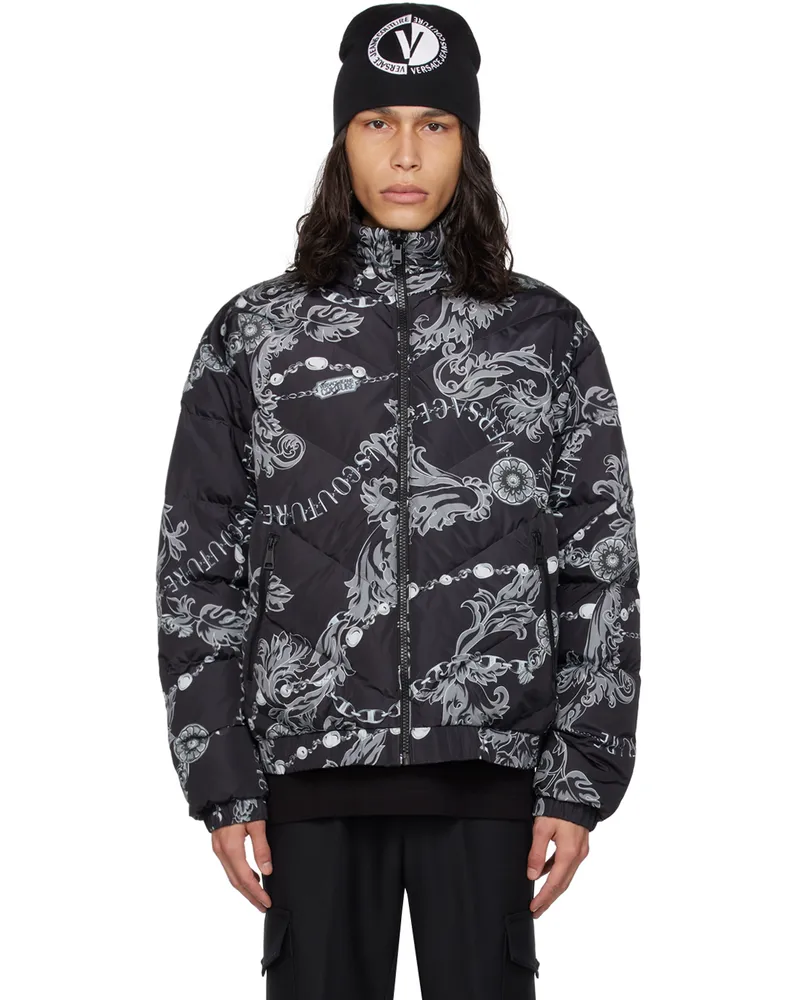 Versace Jeans Black Reversible Down Jacket E899