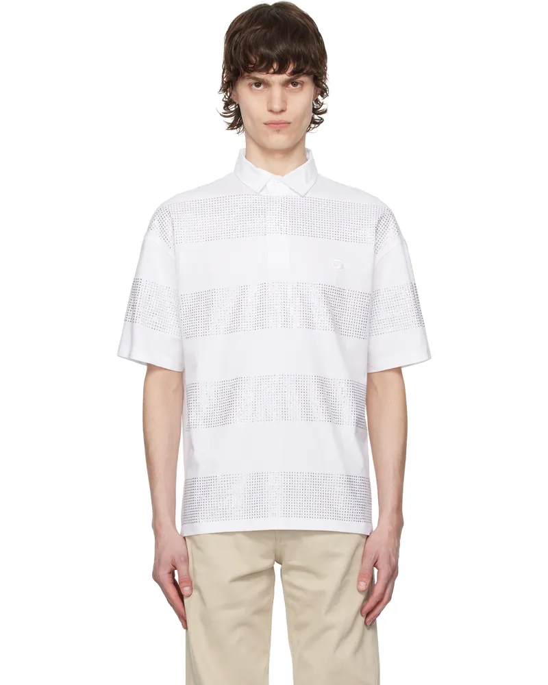 COPERNI White Striped Polo White-silver