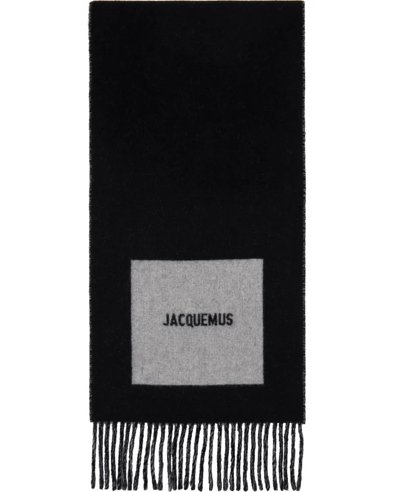 Jacquemus Black La Casa 'The Rond Carré' Scarf 090