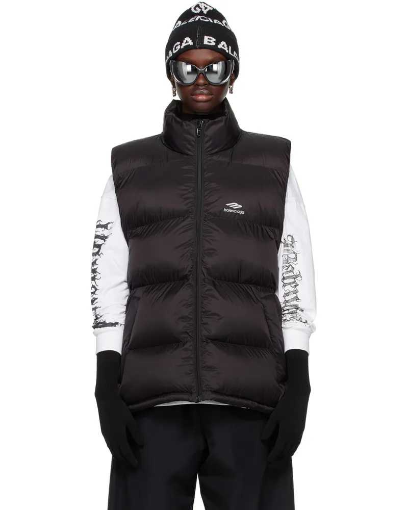 Balenciaga Black Puffer Vest 1000