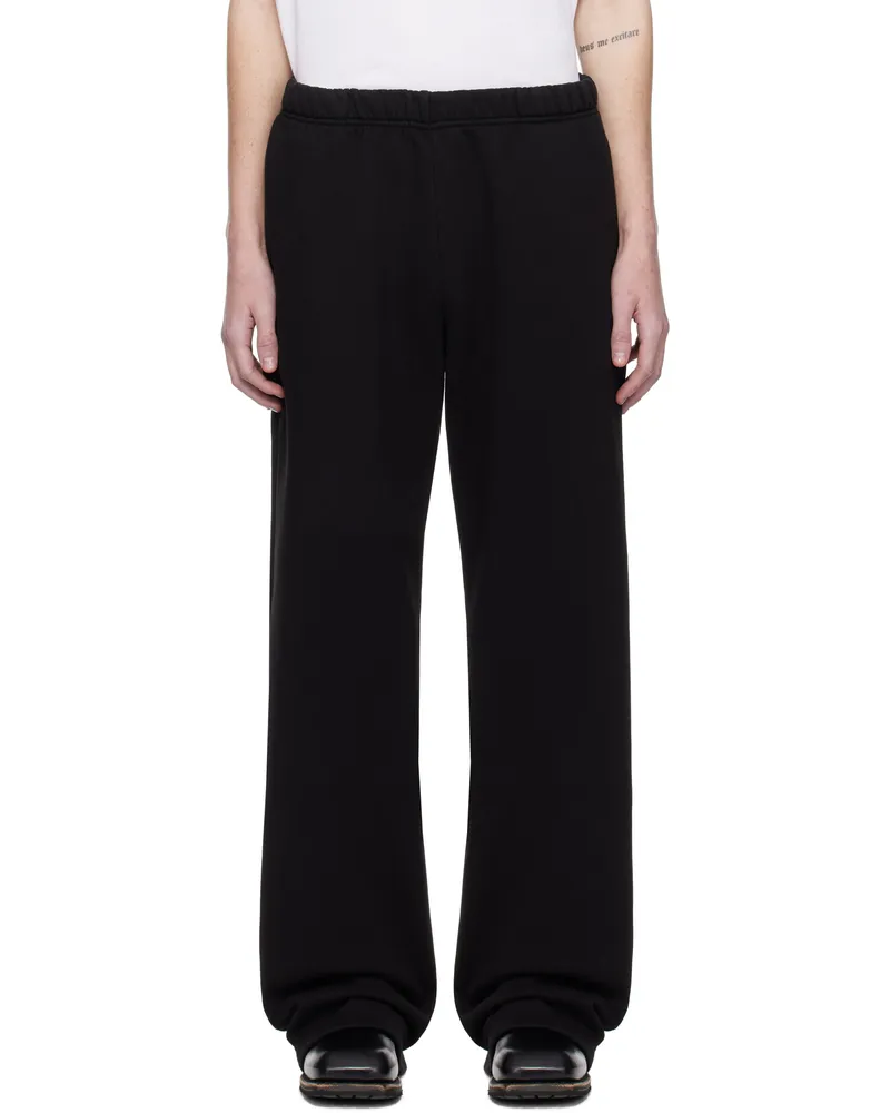 LES TIEN Black Heavyweight Puddle Sweatpants Jet