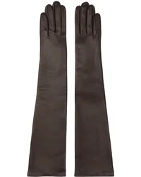 Dries van Noten Brown Soft Leather Gloves Brown