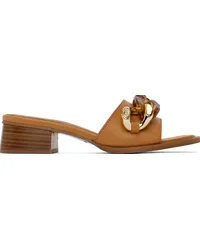 See by Chloé Tan Monyca Heeled Mules Tan