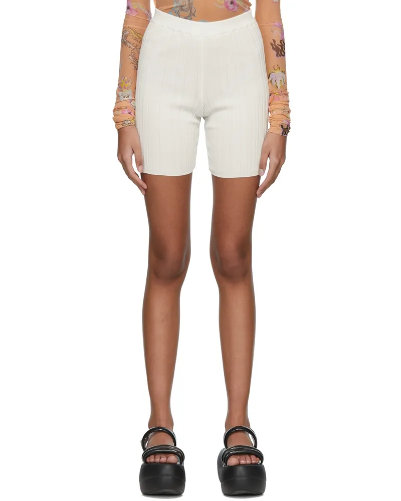 Marco Rambaldi White Viscose Shorts 00