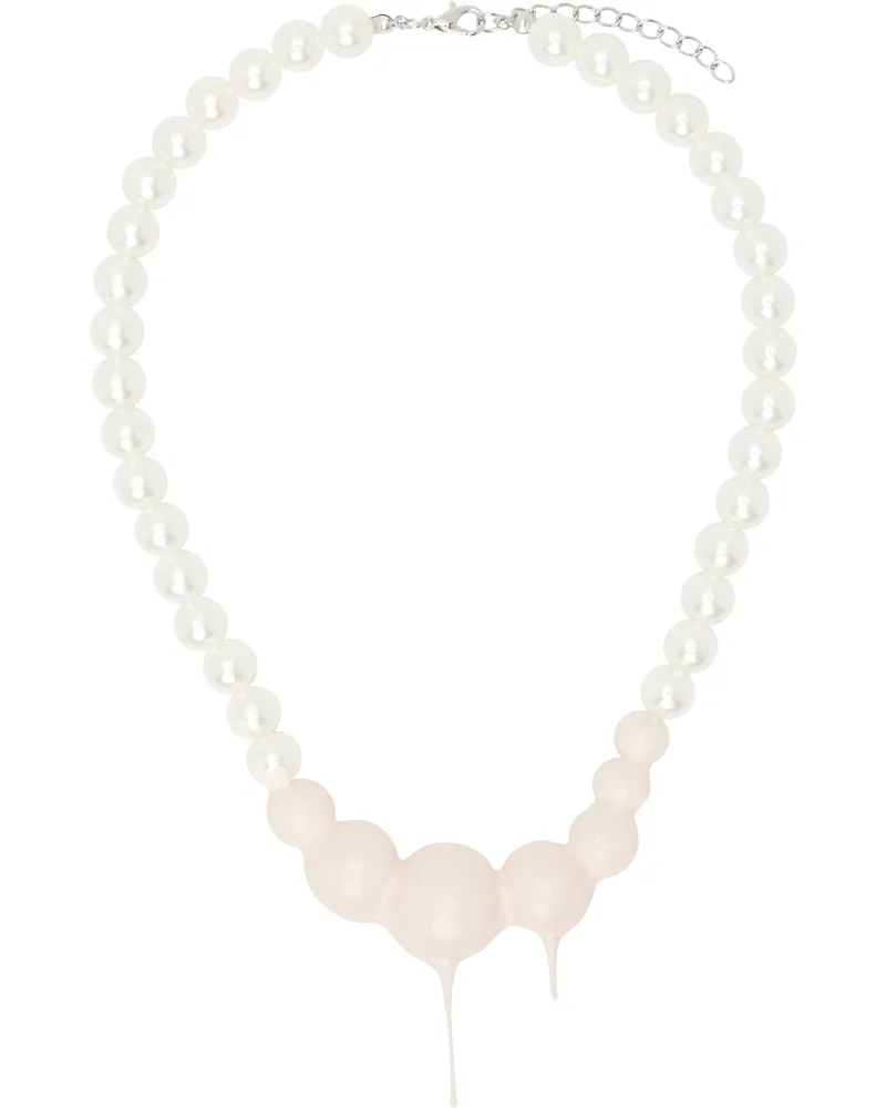 OTTOLINGER Dipped Pearl Necklace Slvpnk