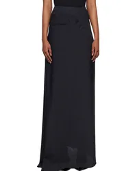 OTTOLINGER SSENSE Work Capsule – Navy Multiline Maxi Skirt Navy