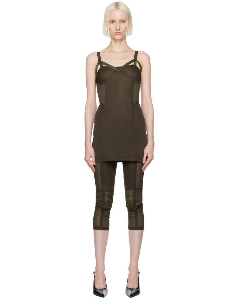 Charlotte Knowles Brown Grace Minidress Brown