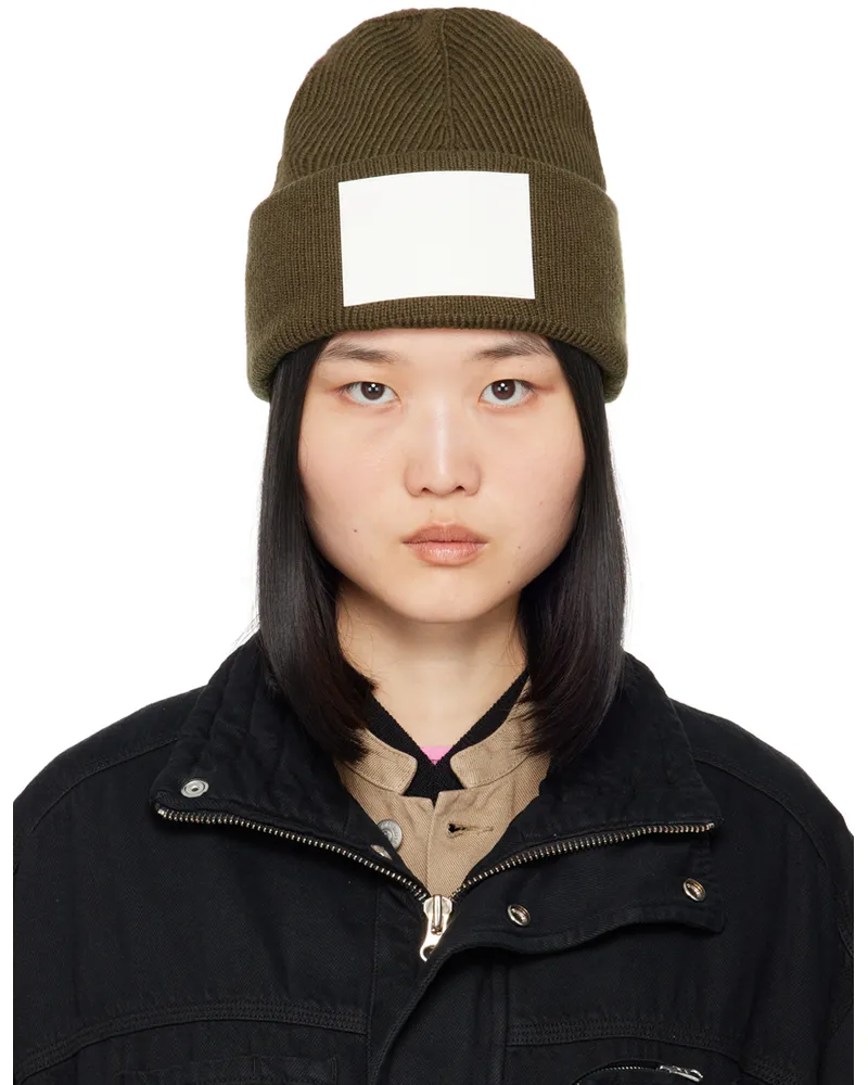 Maison Margiela Khaki Numeric Beanie 727
