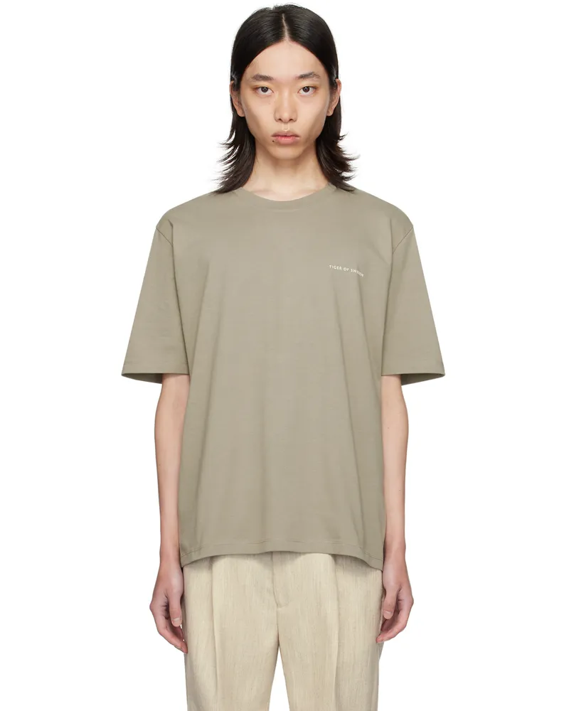 Tiger of Sweden Taupe Pro T-Shirt 09f-rock