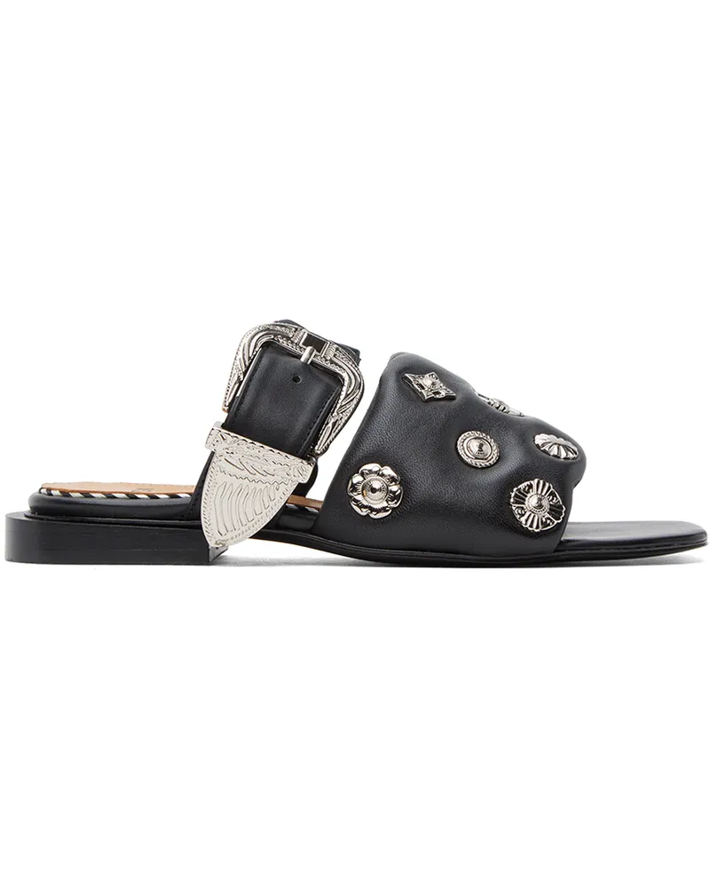 Toga Black Pin-Buckle Sandals Aj1271