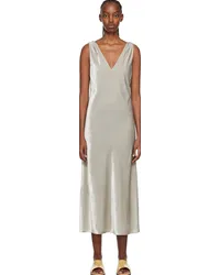 Vince Gray Ruched Midi Dress Silver-049sil