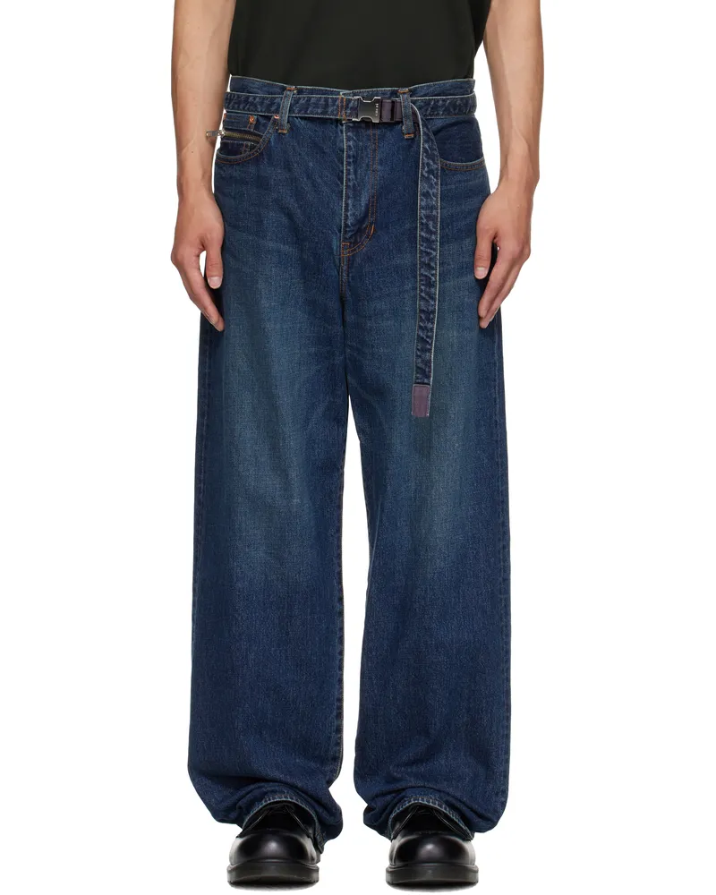 Sacai Blue Belted Jeans 401