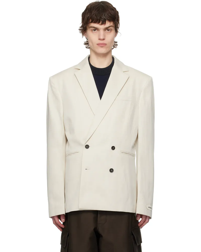 Jacquemus Beige La Croisière 'The Fernando' Blazer 130
