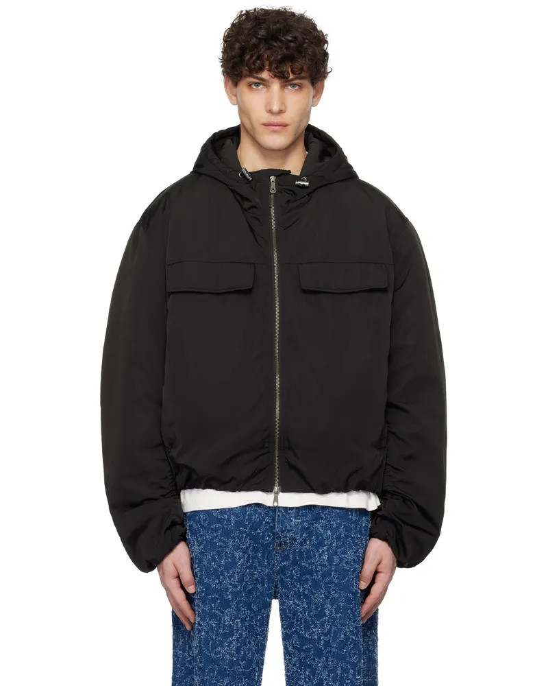 Hope Black Stone Bomber Jacket Black