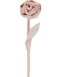 Simone Rocha Pink Rose Brooch Rose