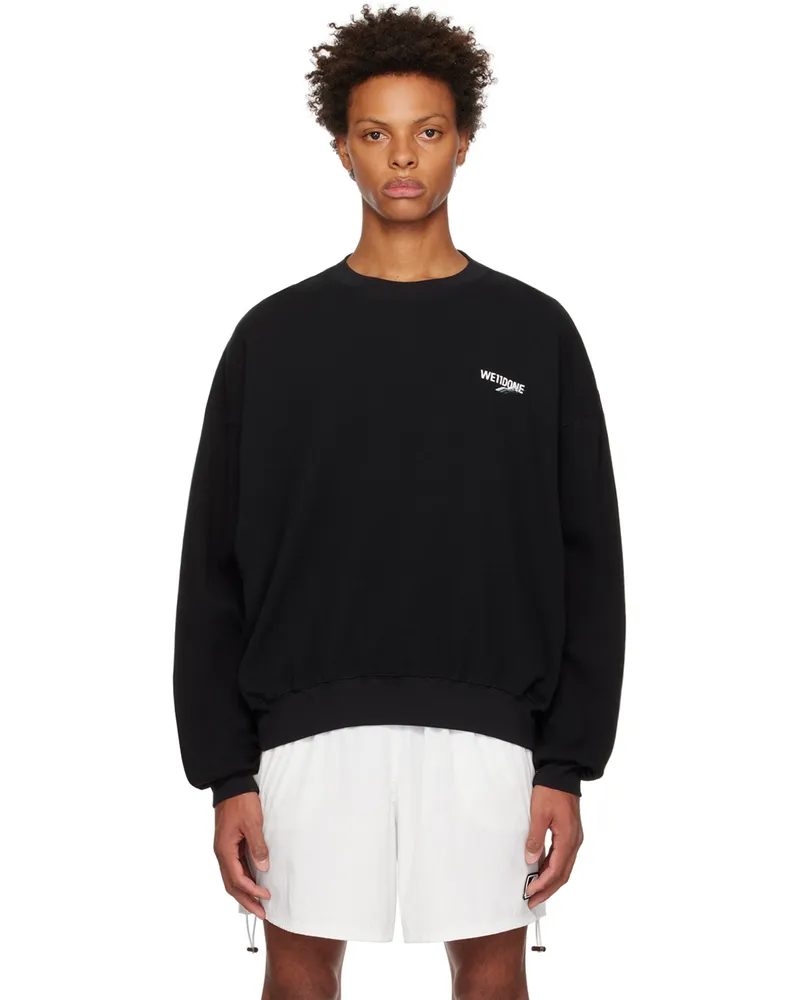 WE 11 DONE Black Basic 1506 Sweatshirt Black