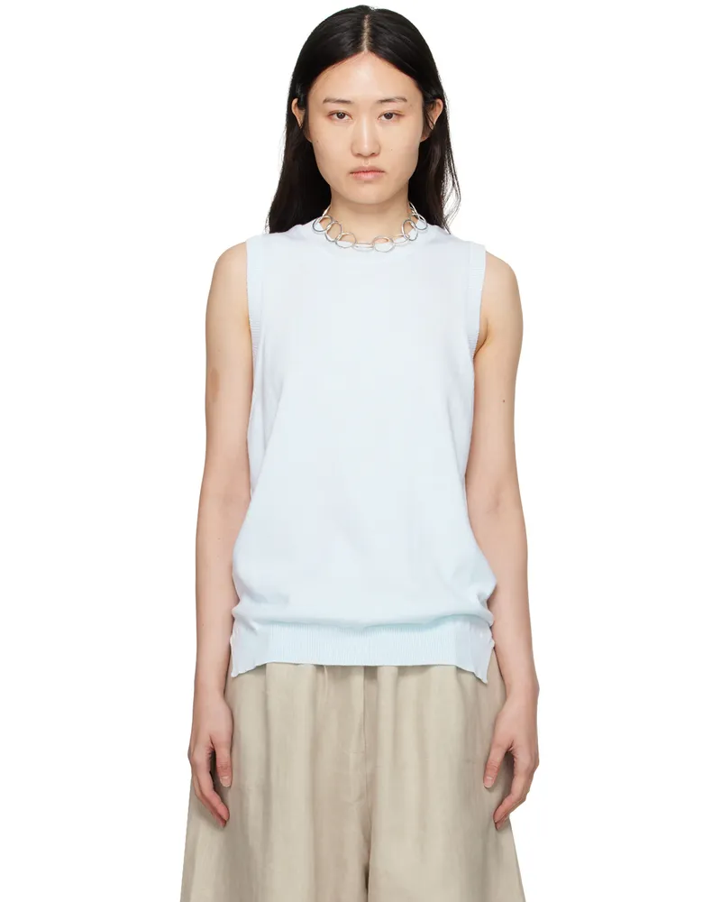 CORDERA Blue Regular Fit Tank Top Glacier