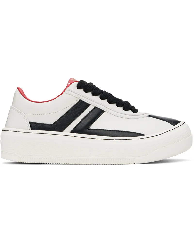 Lanvin Black & Off-White Future Edition Cash Sneakers Off