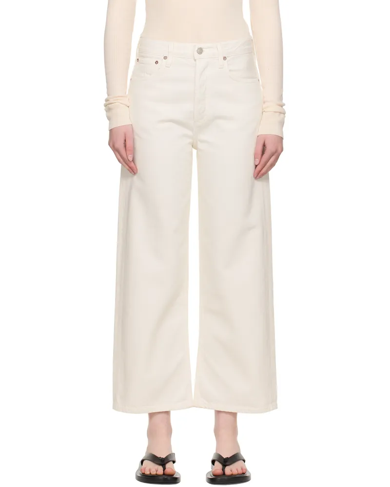 AGOLDE White Ren Jeans Fortune