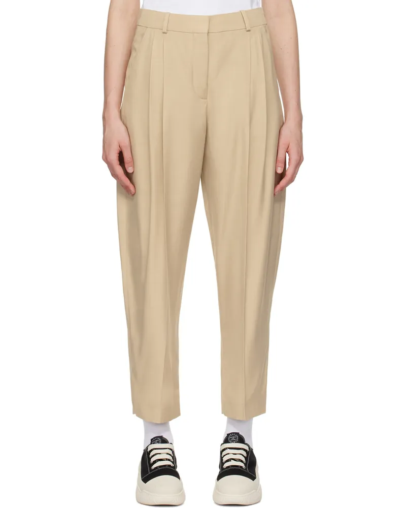 Stella McCartney Beige Tapered Trousers 2600