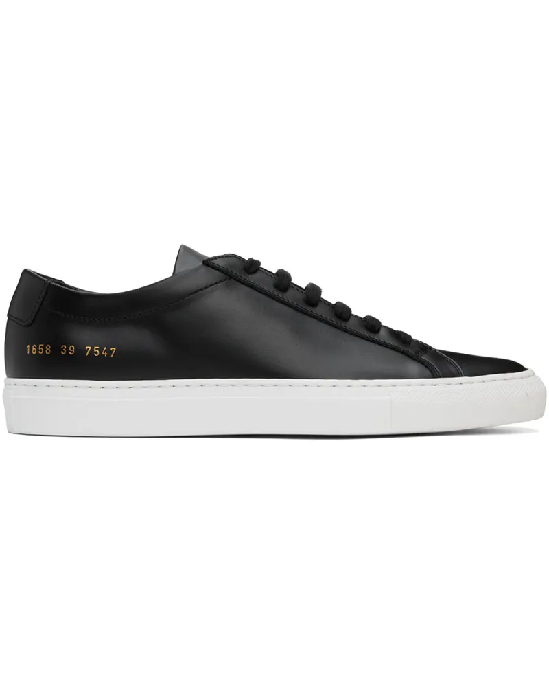 Common Projects Black Achilles Low Sneakers 7547