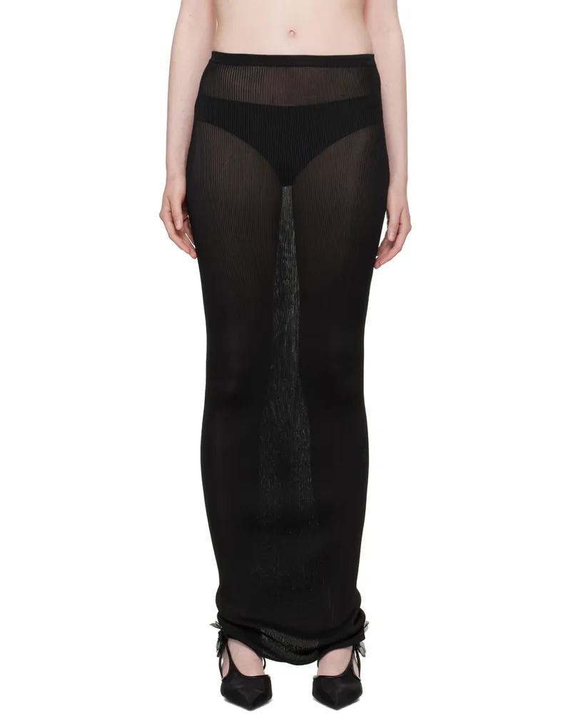 Nensi Dojaka Black Tube Maxi Skirt Black