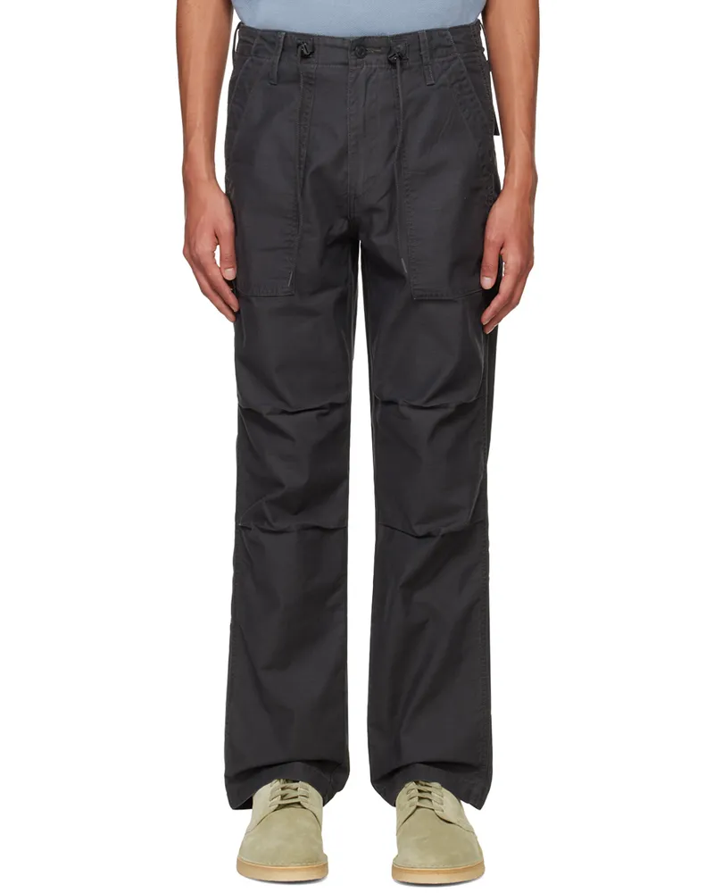 Levi's Black Loose Straight Surplus Trousers Pirate