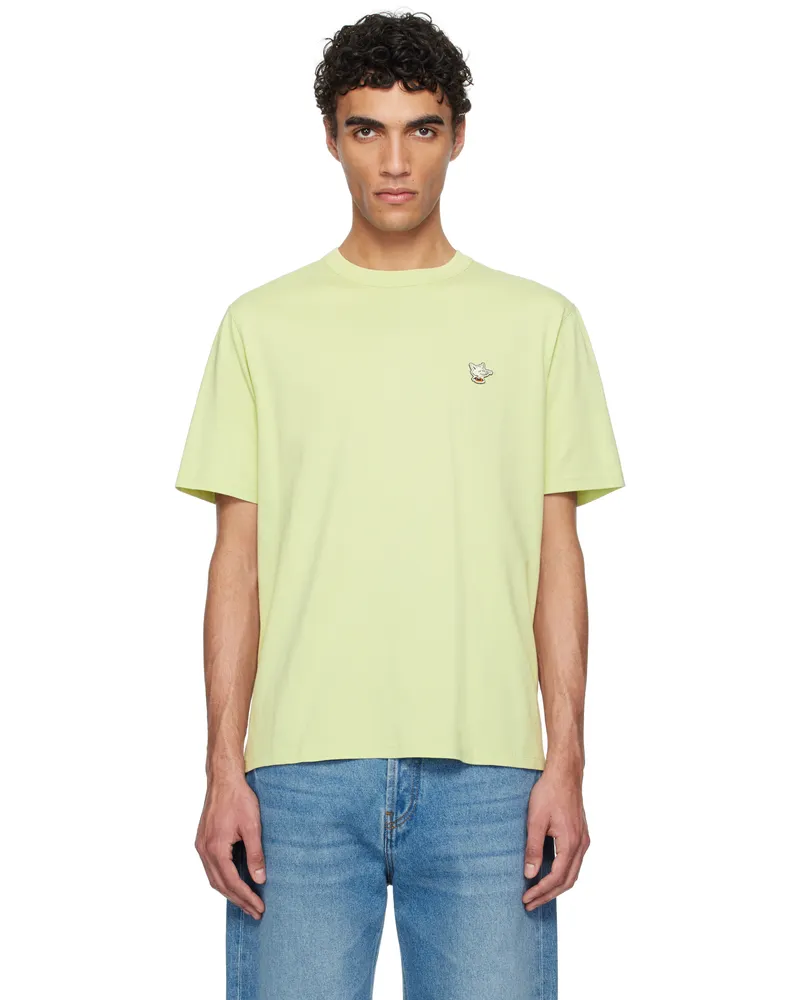 Kitsuné Green Barista Fox Patch Relax T-shirt 0211
