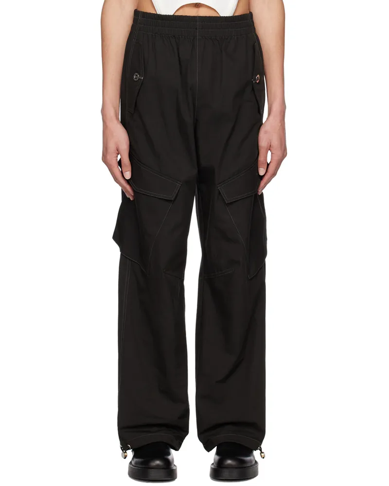 Dion Lee Black Latch Cargo Pants Black