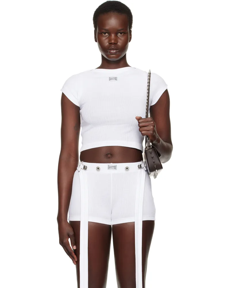 Jean Paul Gaultier White 'The Patch' T-Shirt 01