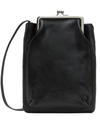 Yohji Yamamoto Black Clasp Pochette Bag Black