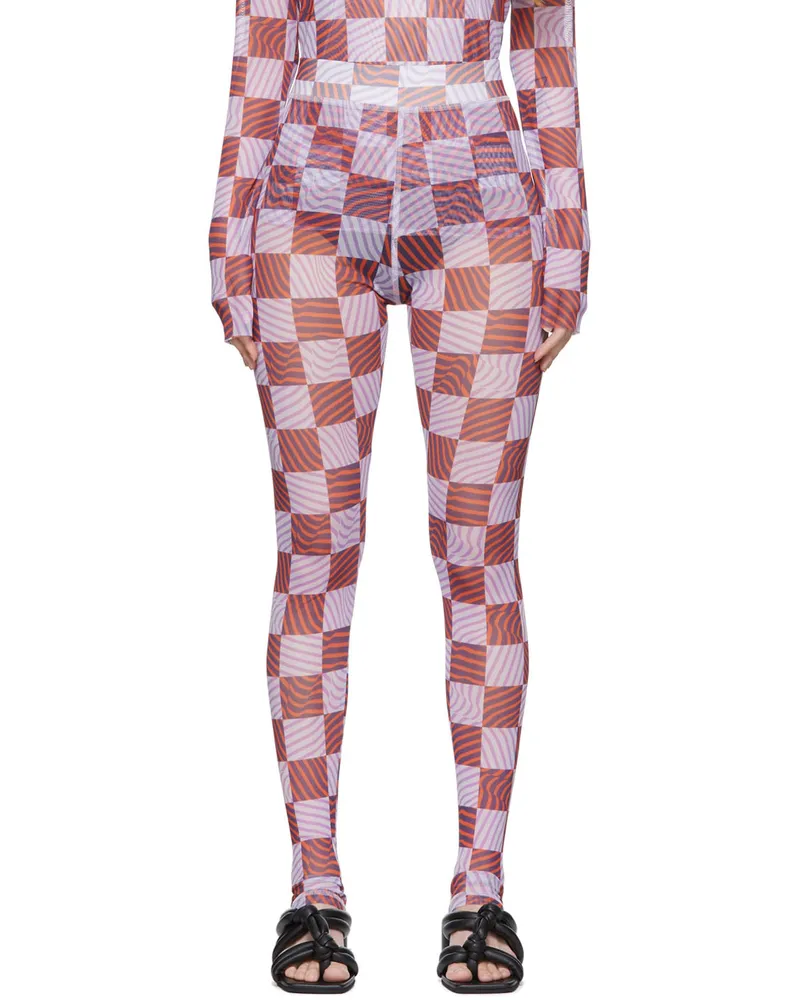 Henrik Vibskov Red Polyester Leggings 902