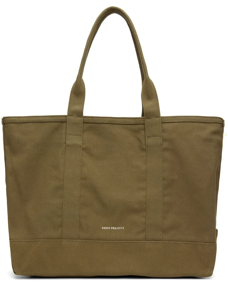 Norse Projects Khaki Stefan Cotton Canvas Tote Duck2066