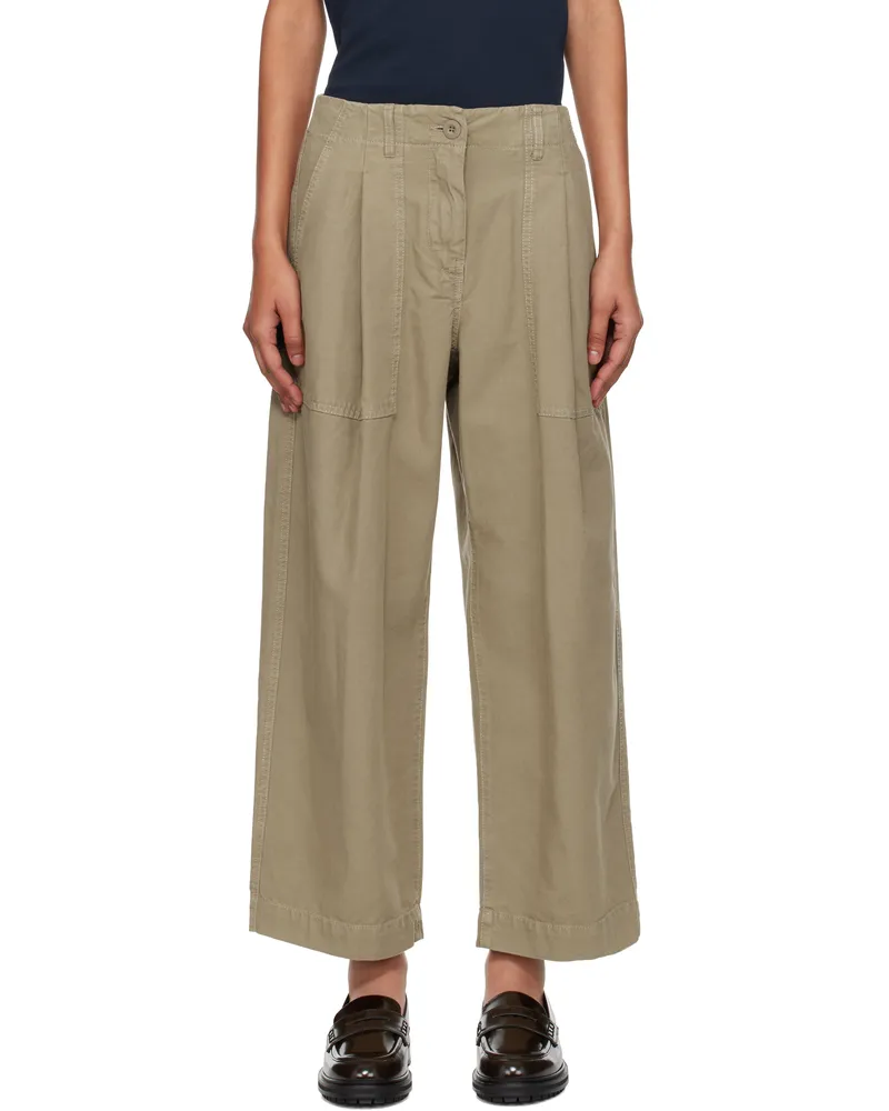 Max Mara Beige Vista Trousers 002