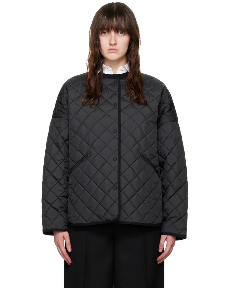 Totême Black Quilted Jacket 200