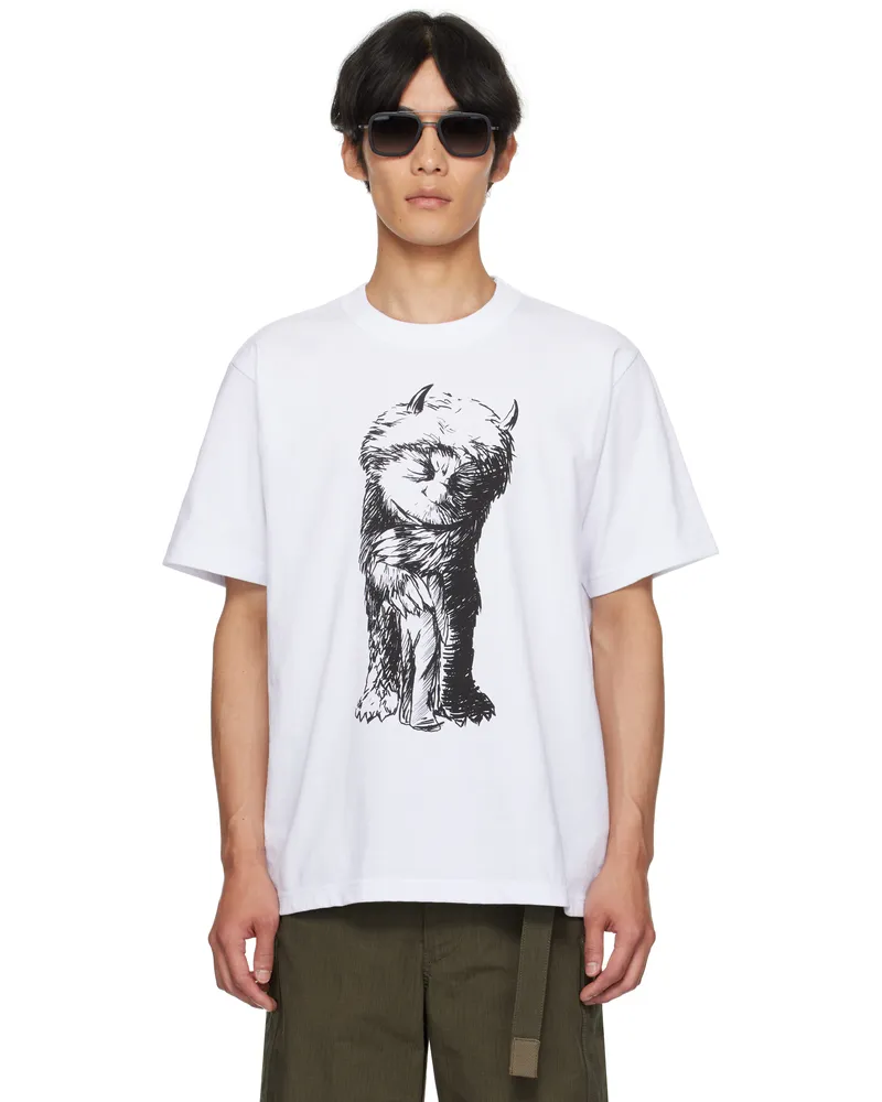 Sacai White 'Where The Wild Things Are' Cotton T-shirt 101