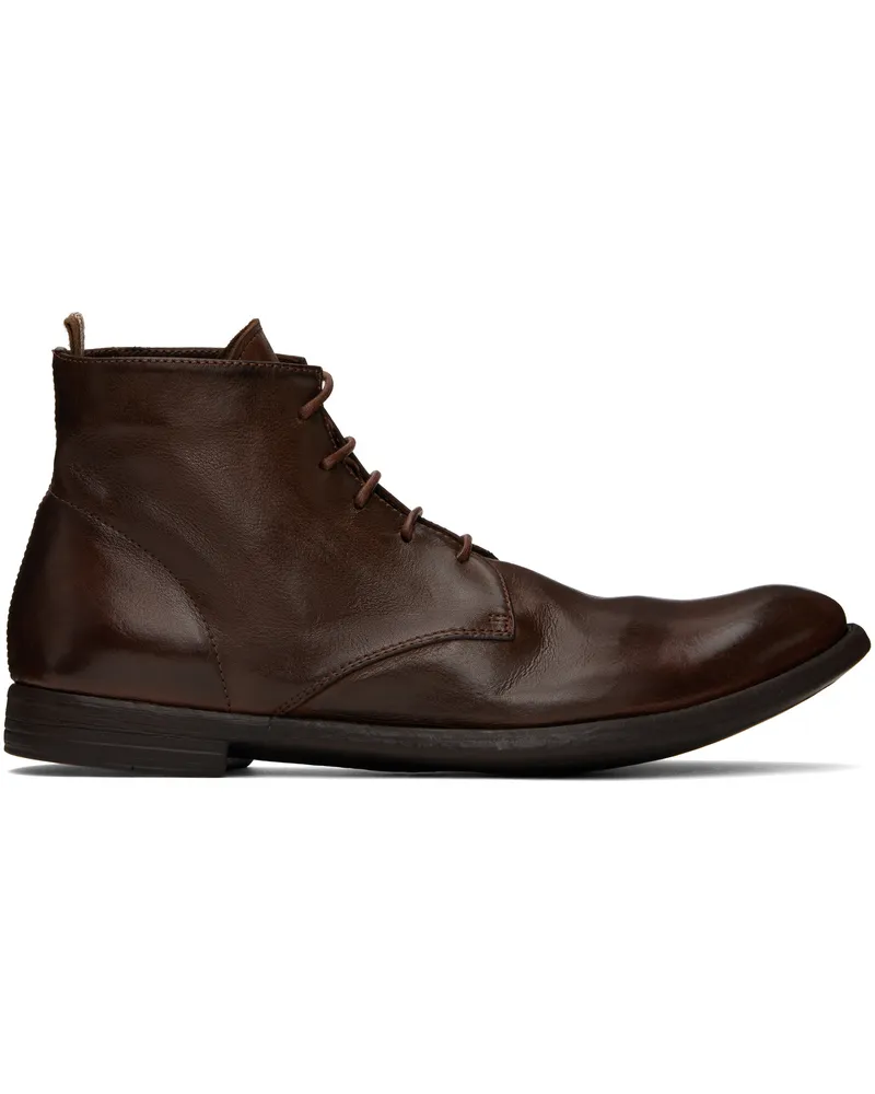 Officine Creative Italia Brown Arc 513 Boots Cigar