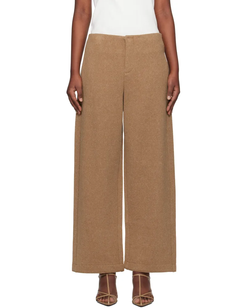 Max Mara Tan Arca Trousers 003