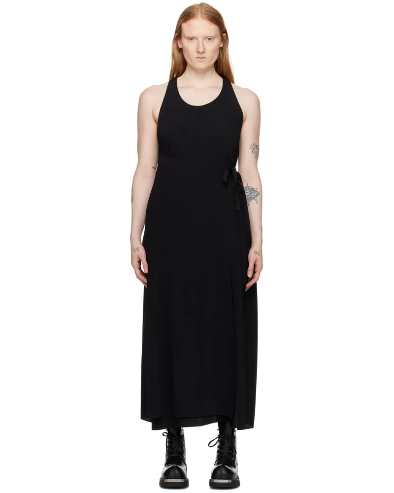 Maison Margiela Black Wrap Maxi Dress 900