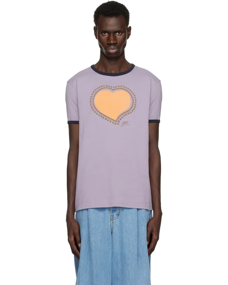 Dries van Noten Purple Archive Print T-shirt 403
