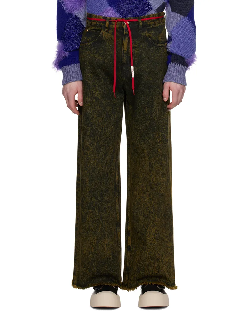 Marni Khaki Dyed Jeans Mmv67