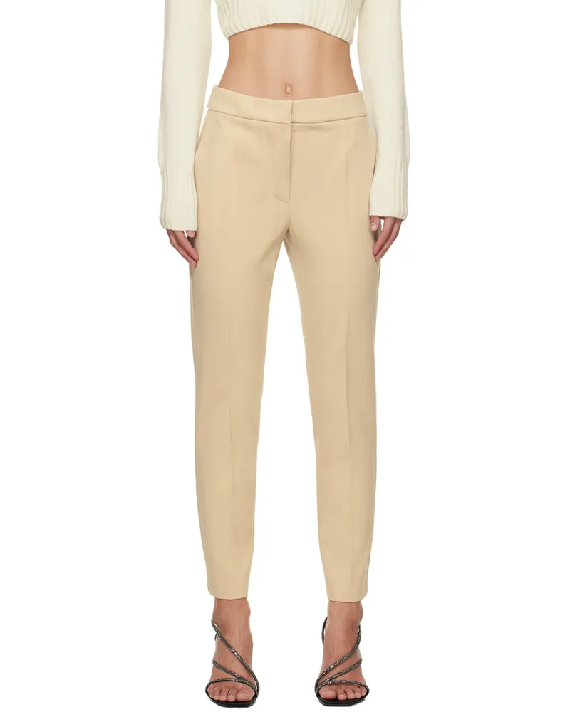 Max Mara Beige Pegno Trousers 50