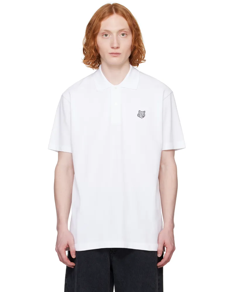 Kitsuné White Bold Fox Head Patch Comfort Polo P100