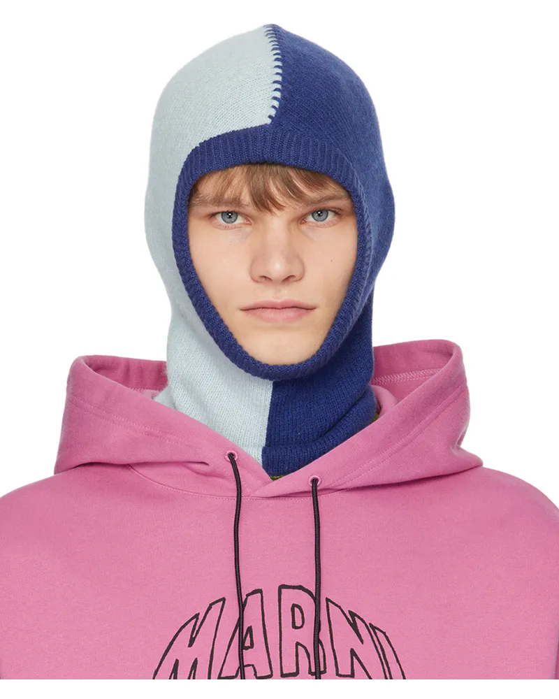 Marni Blue Cashmere Balaclava Cbb20