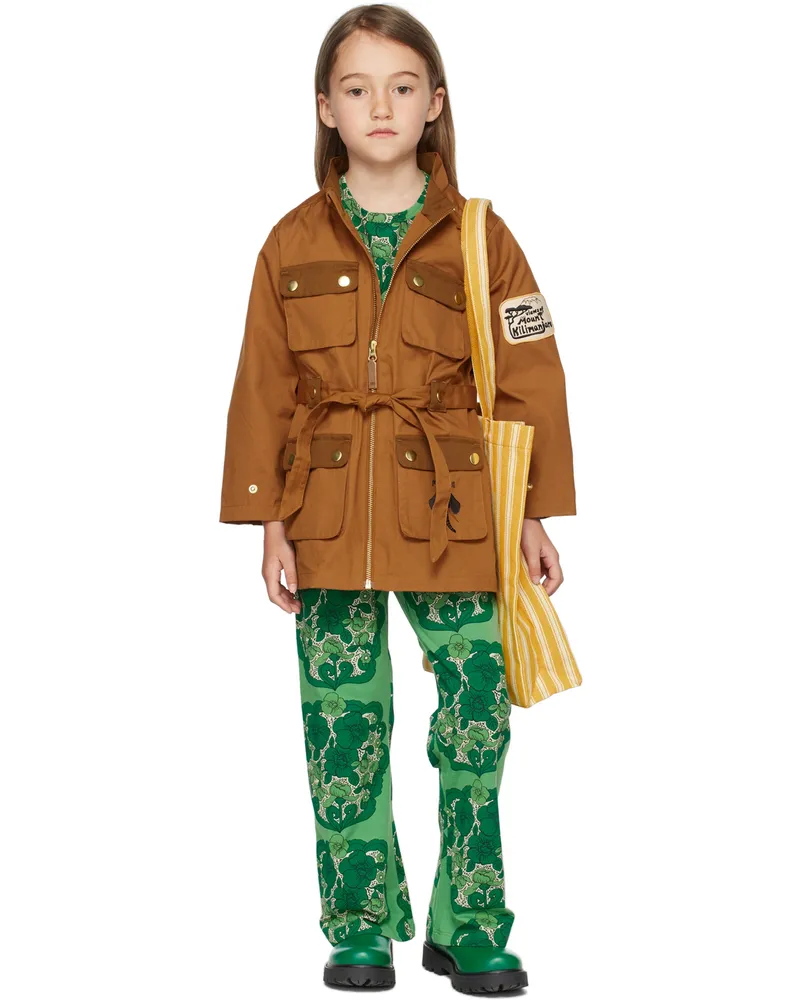 Mini Rodini Kids Brown Mt Kilimanjaro Jacket Brown