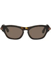 Burberry Brown Tubular Oval Sunglasses 300273