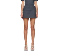 SSENSE Work Capsule – Gray Double Layer Miniskirt