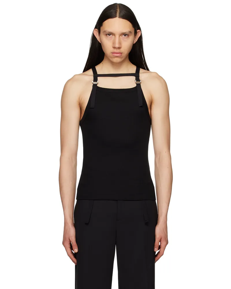 Dion Lee Black Safety Harness Tank Top Black