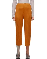 Issey Miyake Orange Monthly Colors April Trousers Brown