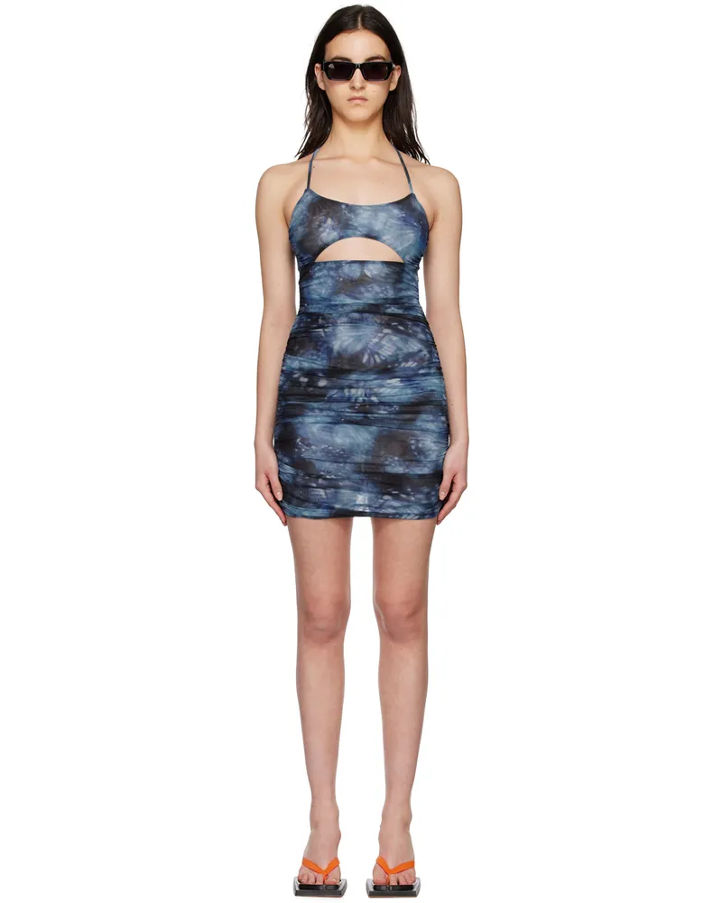 MISBHV Blue Butterfly Minidress Blue